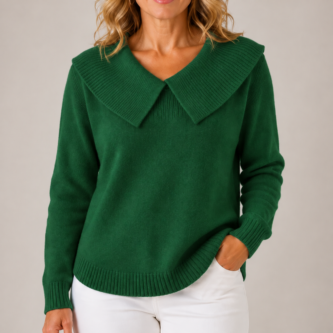 Yari | Elegant Collar Knit Sweater