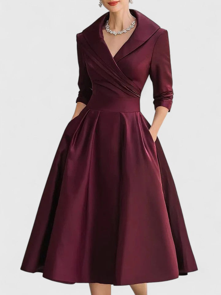 Yan | Elegant Midi Dress
