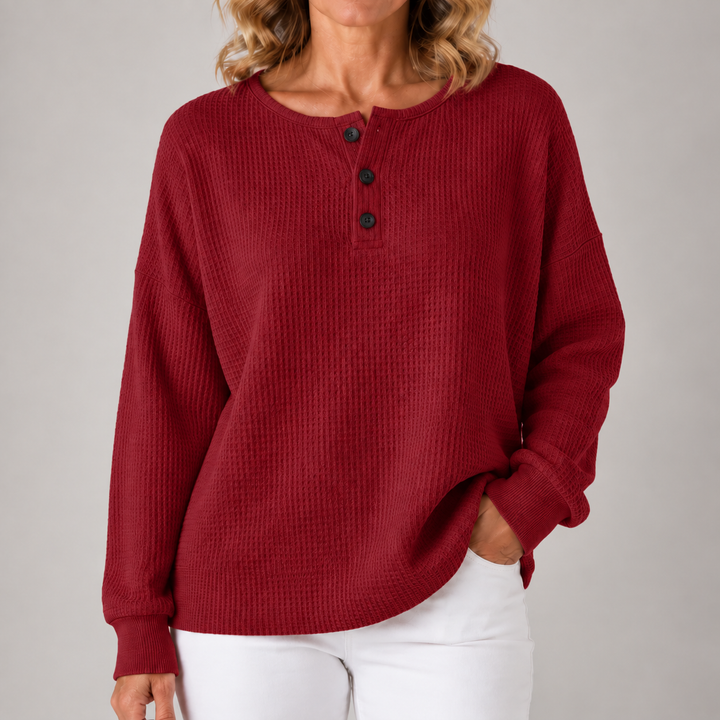 Juniper | Cozy Waffle Knit Pullover