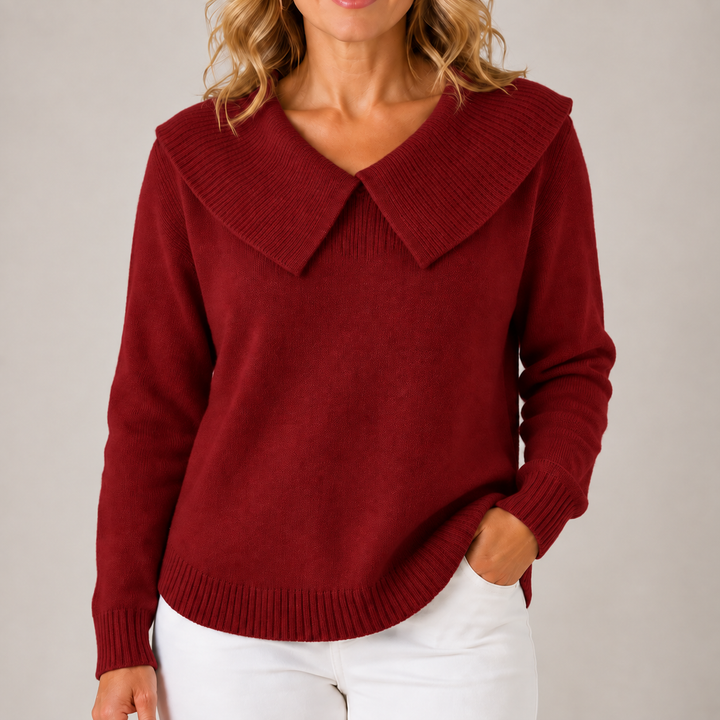 Yari | Elegant Collar Knit Sweater