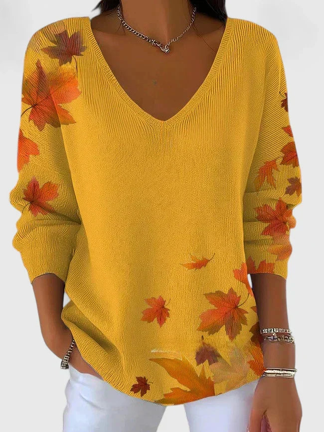 Sera™ | Elegant V-Neck Sweater