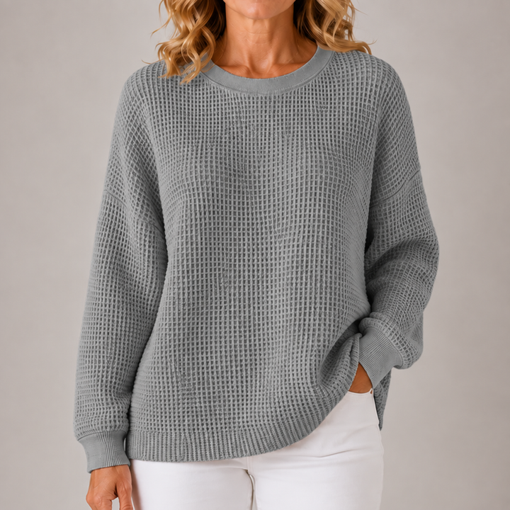 Scarlett | Cozy Waffle Knit Sweater