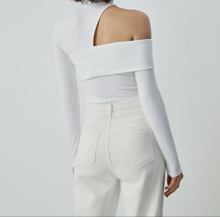 Ginevra | Asymmetric High-Neck Top