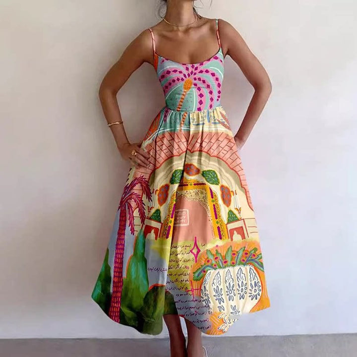 Amelia | Floral Sleeveless Maxi Dress