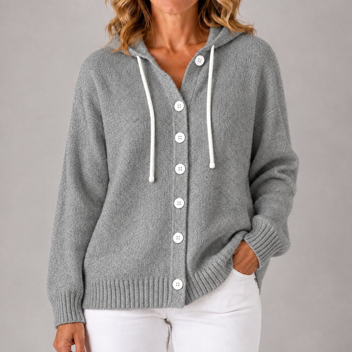 Bella | Cozy Hooded Knit Cardigan