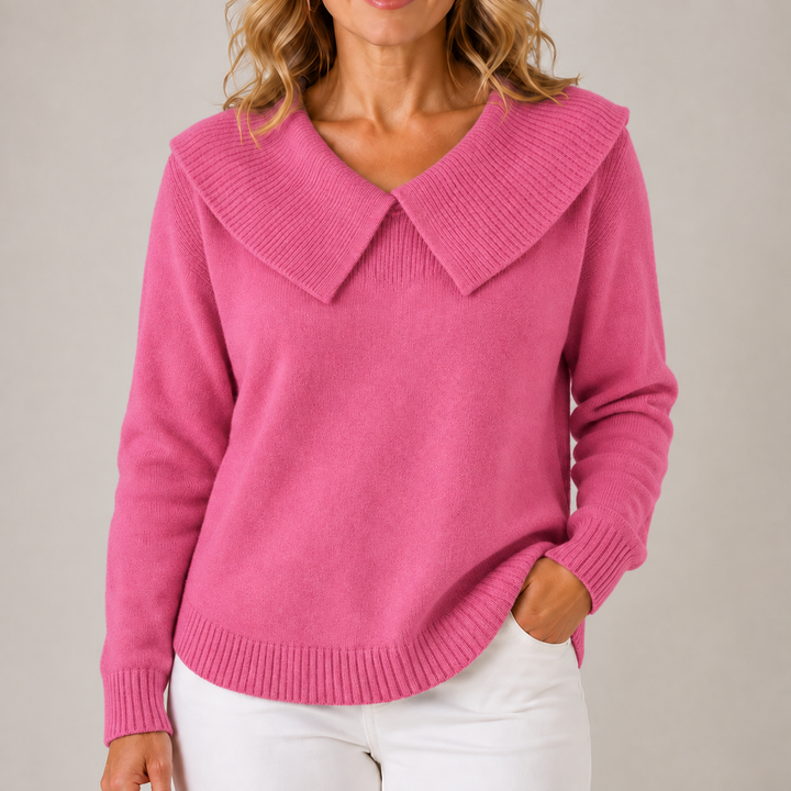 Yari | Elegant Collar Knit Sweater