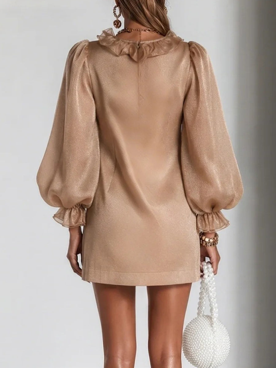 Emery™ | Elegant Ruffle Detail Mini Dress