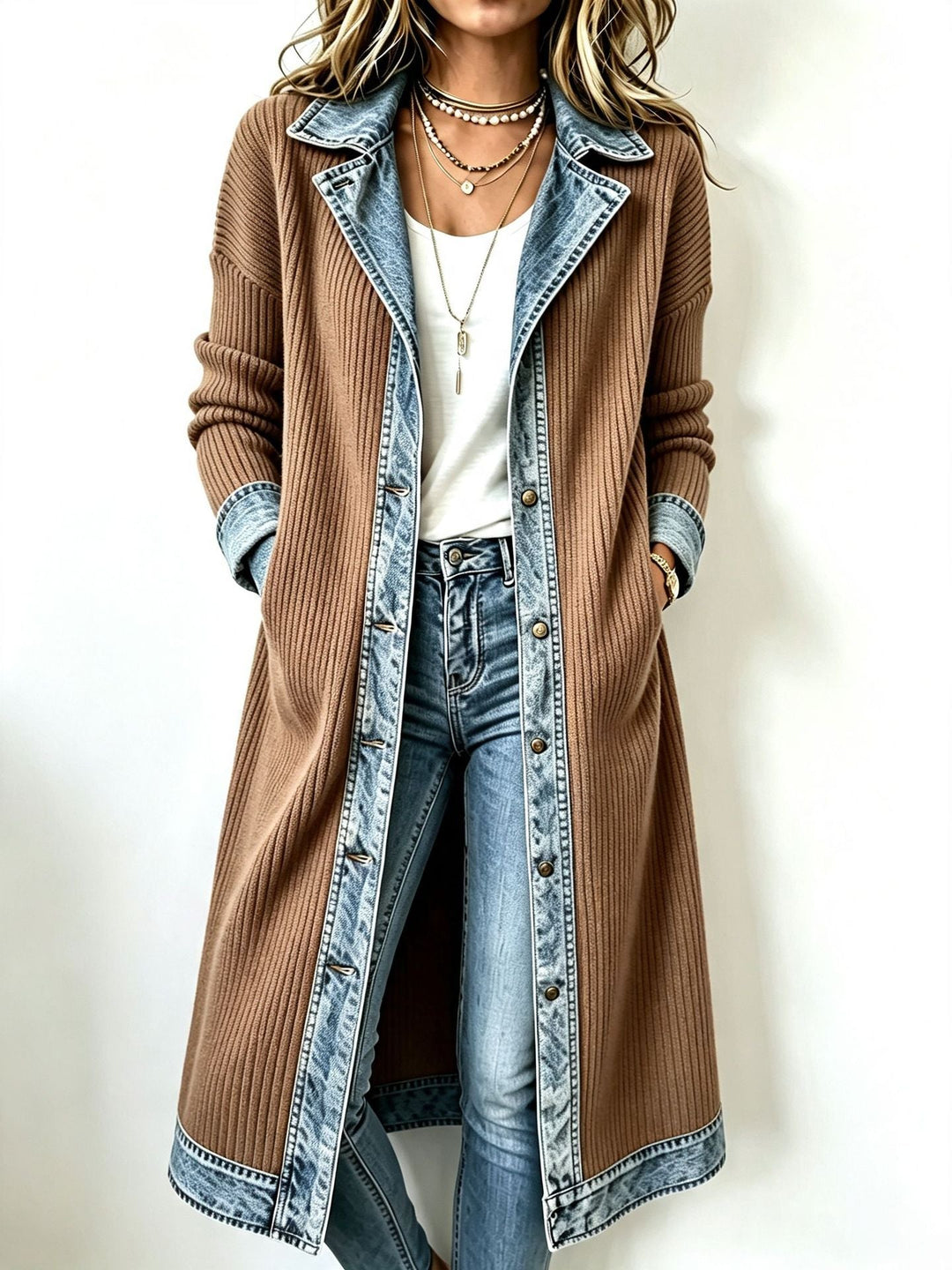 Riley™ | Casual Long-line Knit Cardigan