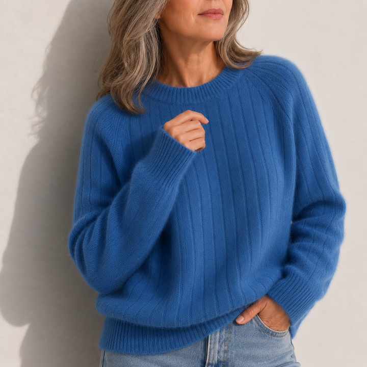 Mila | Solid Colour Fluffy Sweater
